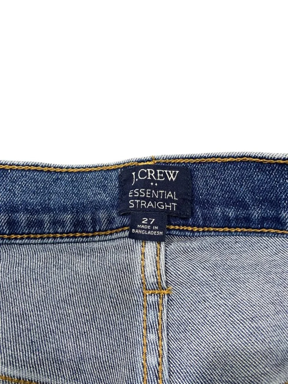 J.Crew Essential Straight Leg Jeans Blue Size 27 Preppy Minimalist Classic Cute